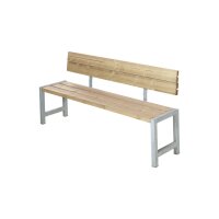 PLUS Plankenbank m/Rückenlehne 176x38x81/44 cm...