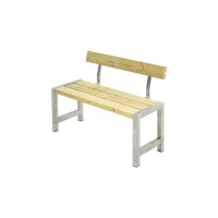 PLUS Cafébank m / Rückenlehne 127 cm -...