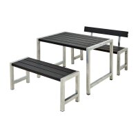 PLUS Cafégarnitur 127 cm - 1 Tisch, 2 Bänke...