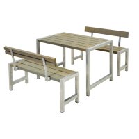 PLUS Cafégarnitur m / 2 Rückenlehnen - 127 cm...