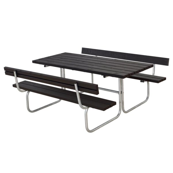 PLUS Classic Kombimöbel mit 2 Rückenlehnen - 177 cm - Schwarz