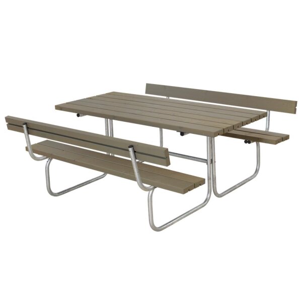 PLUS Classic Kombimöbel mit 2 Rückenlehnen - 177 cm - Graubraun