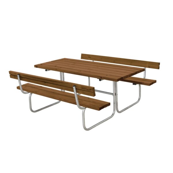 PLUS Classic Kombimöbel mit 2 Rückenlehne - 177 cm - Farbgrundiert Teak