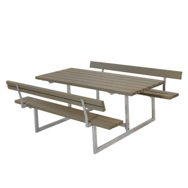 PLUS Basic Kombimöbel mit 2 Rückenlehnen - 177 cm - Graubraun