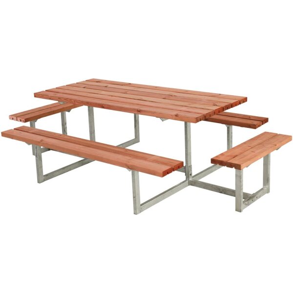 PLUS Basic Kombimöbel mit 2 Anbausätzen - 260 cm - Farbgrundiert Teak
