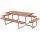 PLUS Basic Kombimöbel mit 2 Anbausätzen - 260 cm - Farbgrundiert Teak