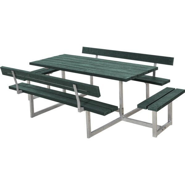 PLUS Basic Kombimöbel mit 2 Anbausätzen und 2 Rückenlehne - 260 cm - ReTe x - Grün