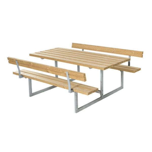PLUS Basic Kombimöbel m/2 Rückenlehnen 177x184x75/45 cm Thermowood