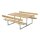 PLUS Basic Kombimöbel m/2 Rückenlehnen 177x184x75/45 cm Thermowood