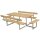 PLUS Basic Kombimöbel + Anbau und 2 Rückenlehnen 260x184x75/45 cm Thermowood