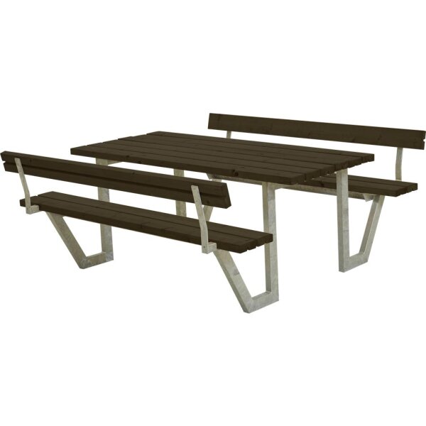 PLUS Wega Kombimöbel mit 2 Rückenlehnen - 177 cm - Schwarz