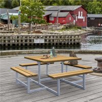PLUS Picnic Kombimöbel - 200 cm - Farbgrundiert Teak