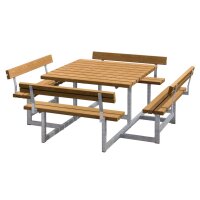 PLUS Picnic Kombimöbel m / 4 Rückenlehnen - 224...