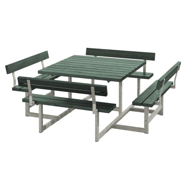 PLUS Picnic Kombimöbel m / 4 Rückenlehnen - 224 cm - ReTe x - Grün