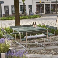 PLUS Picnic Kombimöbel m / 4 Rückenlehnen - 224 cm - ReTe x - Grün