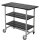PLUS Urban Picknick Pflanz- / Grilltisch m / 2 Regalfächern - 100 cm - Schwartz