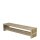 PLUS Rustikale Lattenbank mit Regalfach 218×49 cm - Treibholz Farb