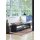PLUS Rustikale Lattenbank mit Regalfach 218×49 cm - Schwarz