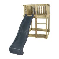 PLUS Play Spielturm inkl. Rutche Inkl. Grauschwarz...