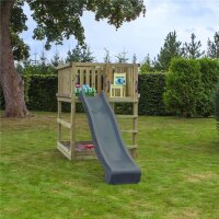 PLUS Play Spielturm inkl. Rutche Inkl. Grauschwarz Rutsche Druckimprägniert