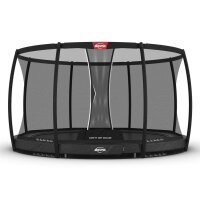BERG Trampolin Rund 380 cm Elite InGround Grau + Netz Deluxe