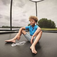 BERG Trampolin Rund 380 cm Elite InGround Grau + Netz Deluxe