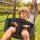 BERG PlayBase XL Black Klettergerüst Schaukelgestell mit Reckstange, Leiter & Monkey Bar