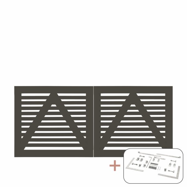 PLUS Tokyo Doppeltor inkl. Beschläge