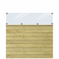 PLUS Klink Profil-Zaun inkl. Glas
