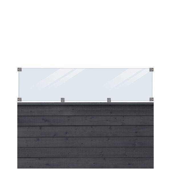 PLUS Klink Profil-Zaun inkl. Glas