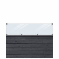 PLUS Klink Profil-Zaun inkl. Glas