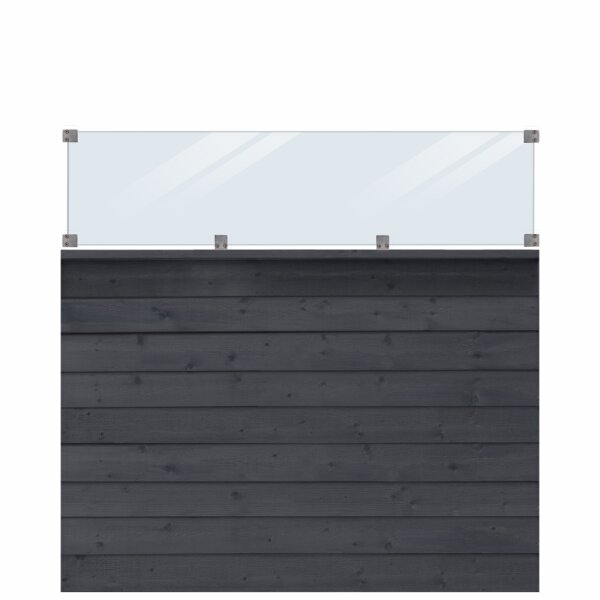 PLUS Klink Profil-Zaun inkl. Glas