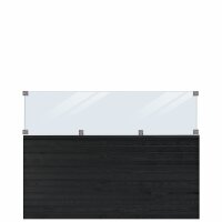 PLUS Plank Profil-Zaun inkl. Glas