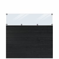 PLUS Plank Profil-Zaun inkl. Glas