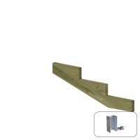 PLUS Treppenwange Holz 3-Stufen (Schritttiefe39 cm)...