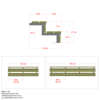 PLUS Terrassentreppe 2 Stufen