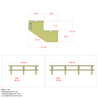 PLUS Terrassentreppe 2 Stufen