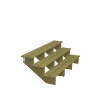 PLUS Terrassentreppe 3 Stufen