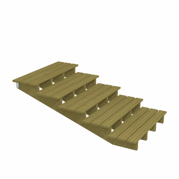 PLUS Terrassentreppe 5 Stufen Schritttiefe 39 cm