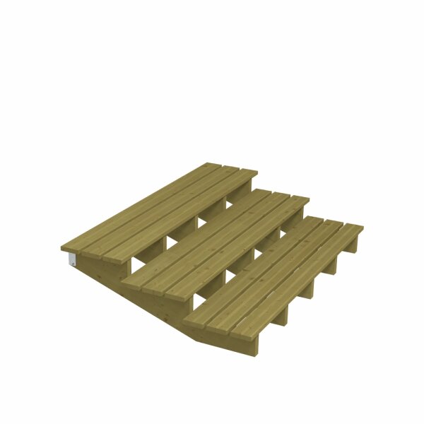PLUS Terrassentreppe 3 Stufen Schritttiefe 39 cm
