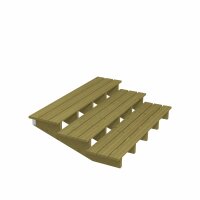 PLUS Terrassentreppe 3 Stufen Schritttiefe 39 cm