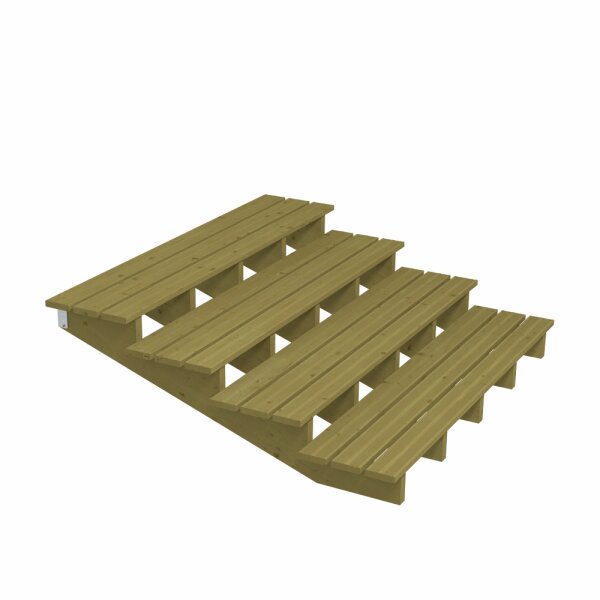 PLUS Terrassentreppe 4 Stufen Schritttiefe 39 cm