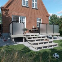 PLUS Terrassentreppe 5 Stufen Schritttiefe 39 cm