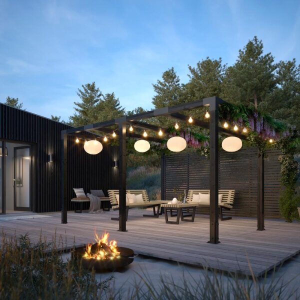 PLUS Cubic Pergola inkl. Tokyozäunen