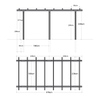 PLUS Cubic Doppelpergola 2 Module