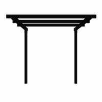 PLUS Cubic Doppelpergola 1 Modul Verlängerung