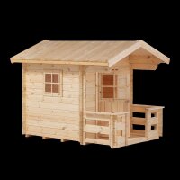 PLUS Spielhaus m/Terrasse inkl. Dachpappe