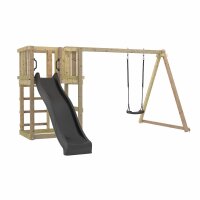 PLUS Spielturm mit Schaukel und Rutsche