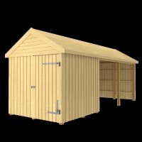 PLUS Classic Geräteraum 3 Modulen m/Einzel tür und offene Fassade