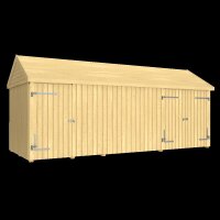 PLUS Classic Geräteraum 3 Modulen m/2 Räumen/Einzeltür u. Doppeltür u. Fassade